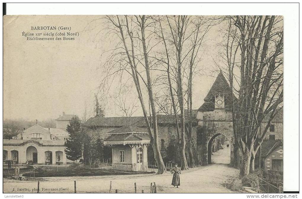 32 - GERS - BARBOTAN LES THERMES - Eglise Et Les Thermes - Barbotan