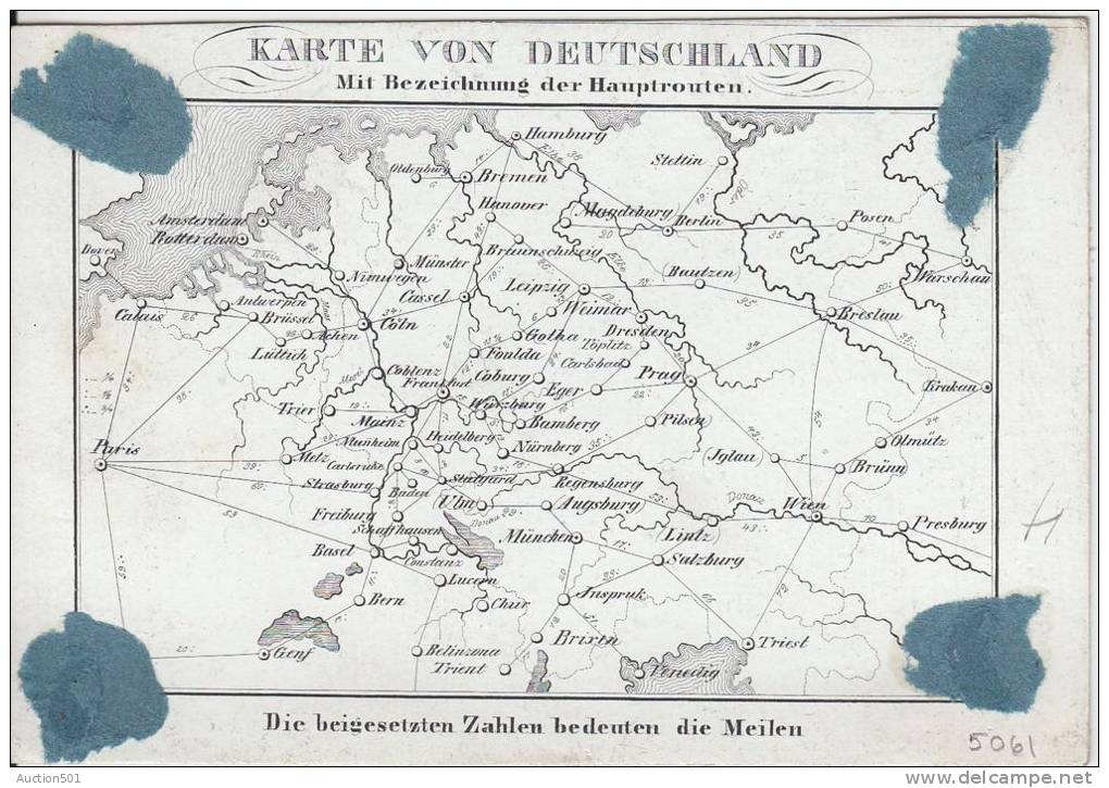 05061g Carte Publicitaire De C. Réer Hôtel De L'Europe à Berlin - Publicidad