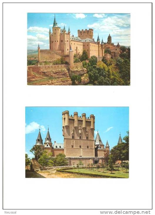 2 Postales  Castillo  Segovia - Segovia