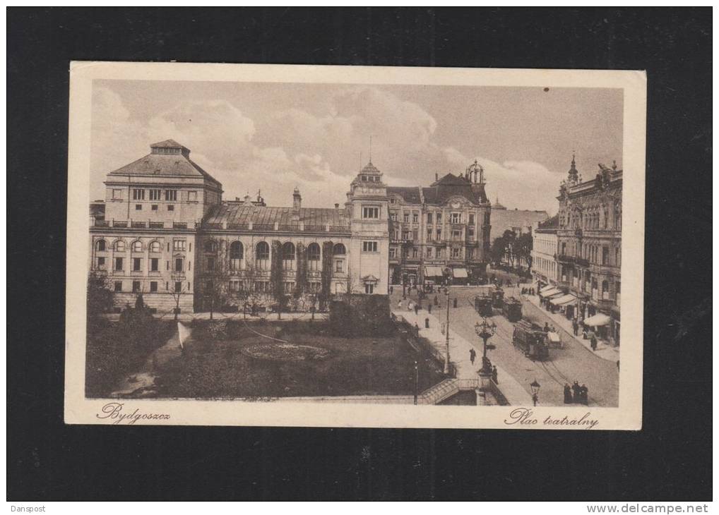 Poland PPC Bydgoszcz Plac Teatralny 1926 - Polen