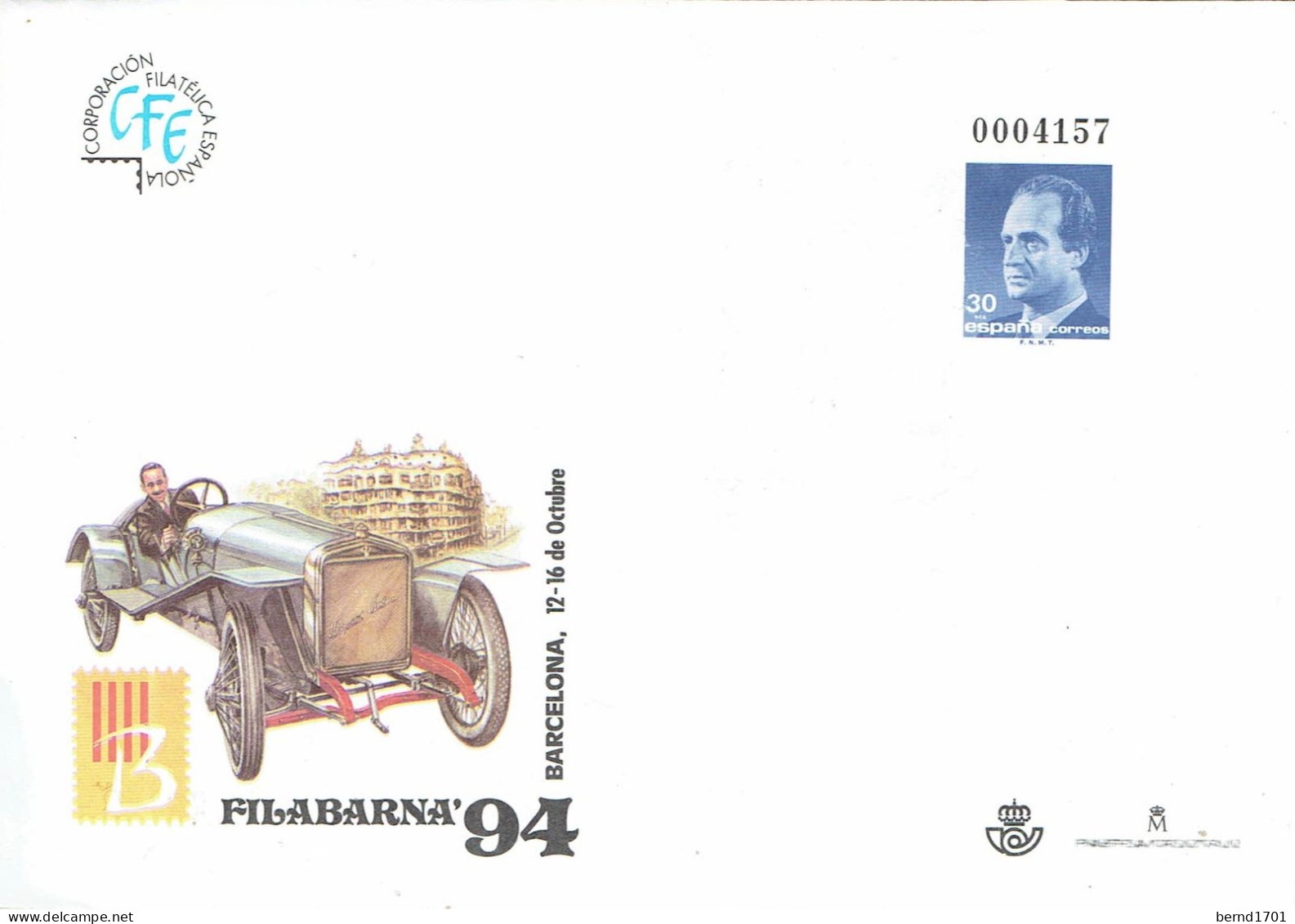 Spanien / Spain - Ganzsache Umschlag Ungebraucht / Cover Mint (Y824) - 1931-....