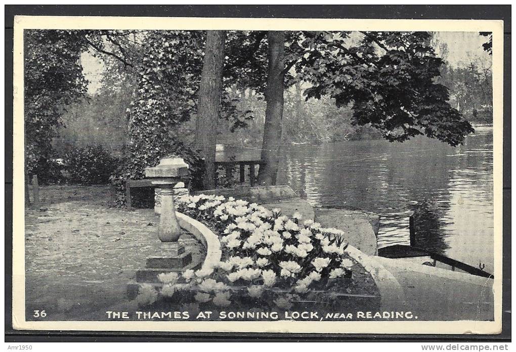 Royaume Uni Cpa - Post Card - 36 - The Thames At Sonning Lock, Near Reading - - Reading