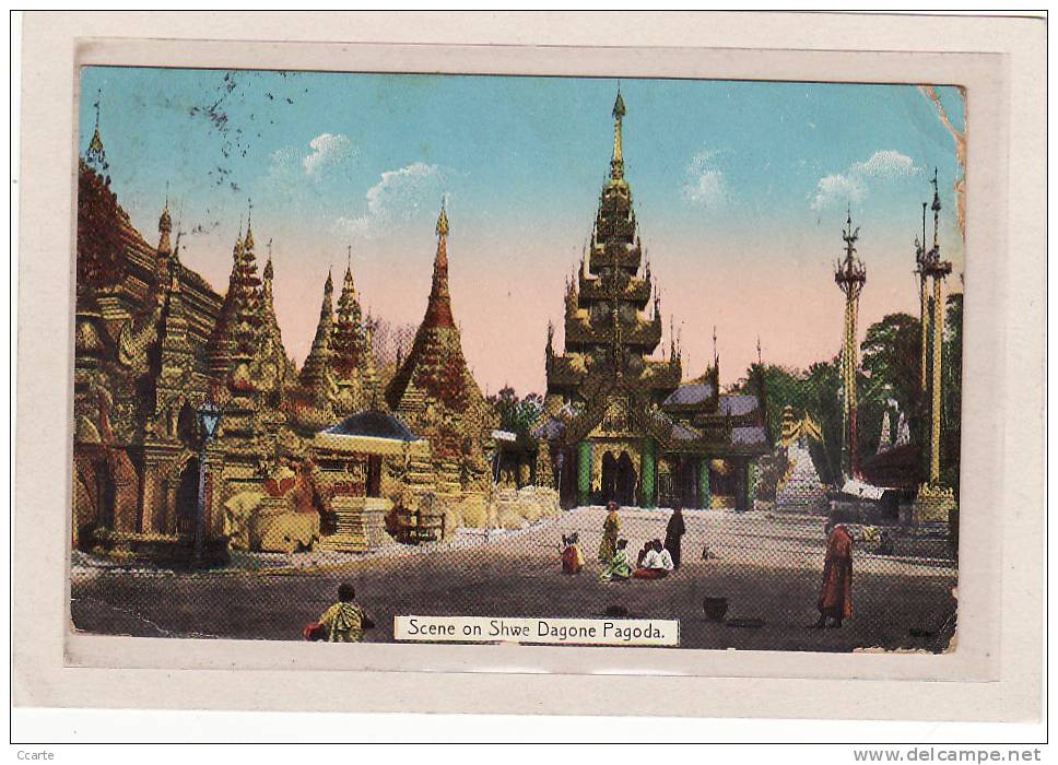 ASIE / MYANMAR / Scene On Shwe Dagone Pagoda / Animation - Myanmar (Burma)