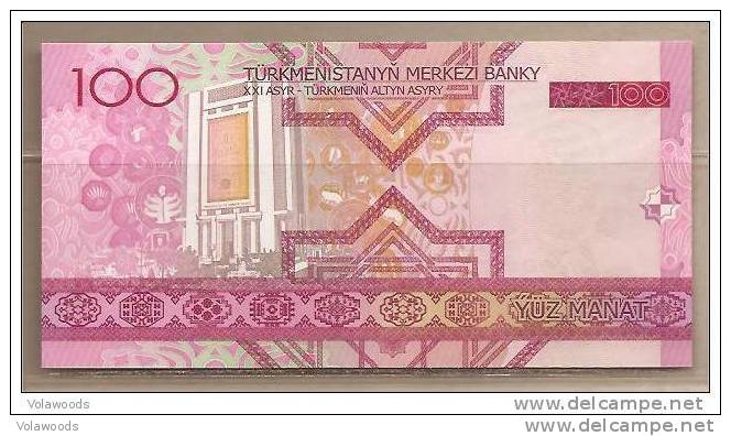 Turkmenistan - Banconota Non Circolata Da 100 Manat -2005- - Turkmenistan