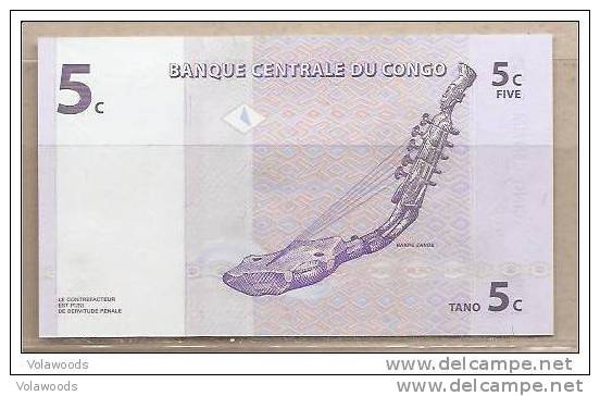 Rep. Dem. Congo - Banconota Non Circolata FdS Da 5 Centesimi P-81a - 1997 - República Democrática Del Congo & Zaire