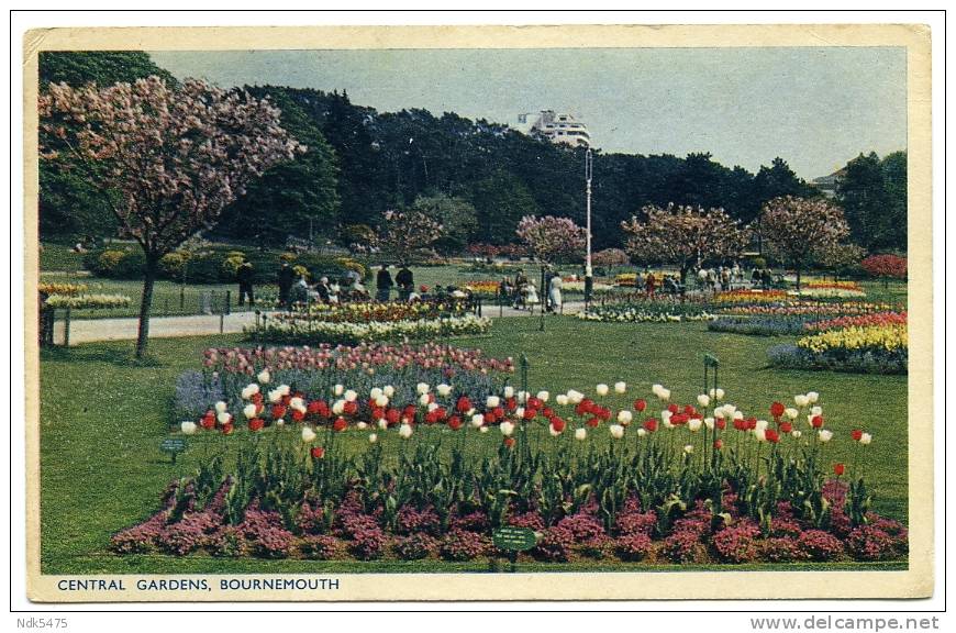 BOURNEMOUTH : CENTRAL GARDENS / ADDRESS - LONDON, STREATHAM, PENDLE ROAD - Bournemouth (hasta 1972)