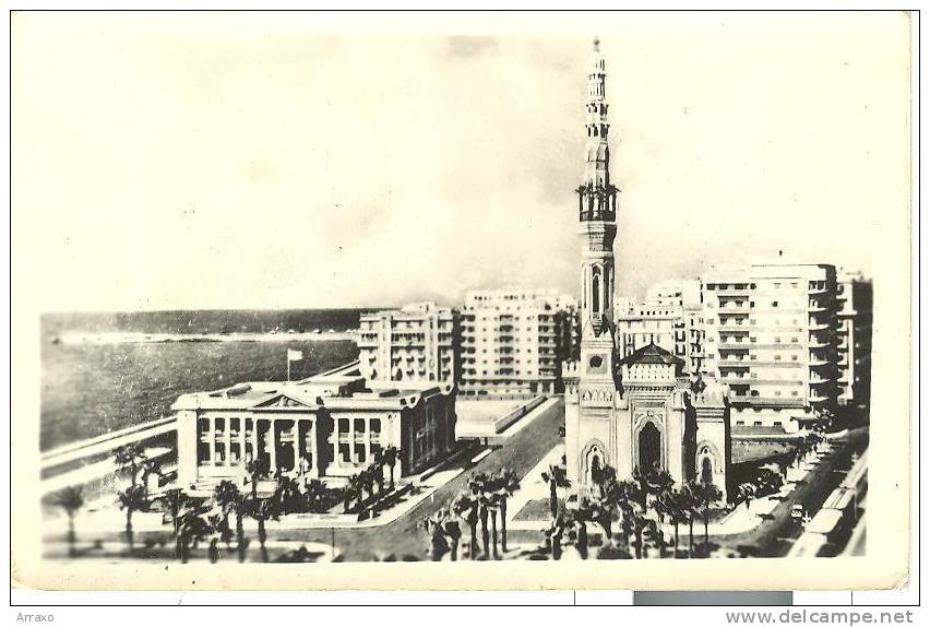 AF007 - Alexandria - Kaid Ibrahim Mosque & OMS Building - Alexandrië