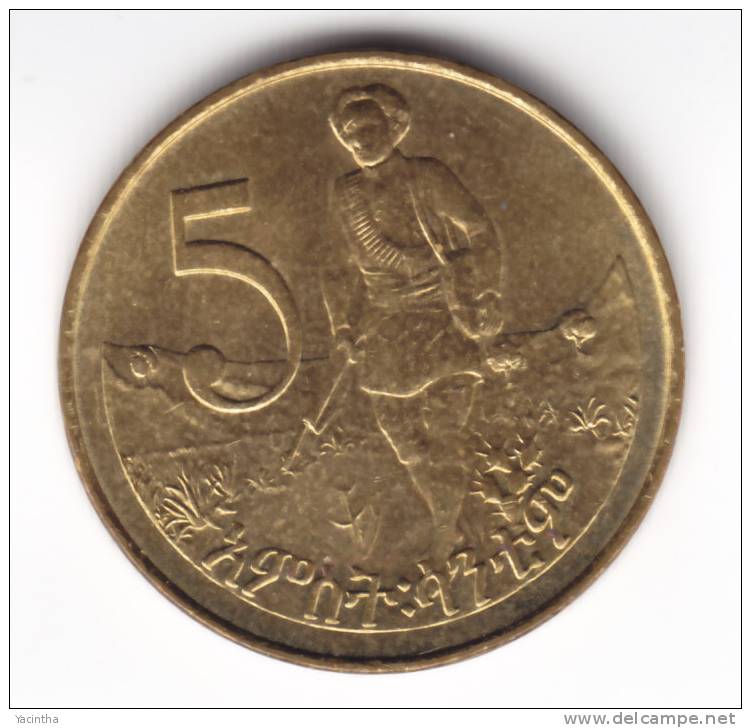 @Y@  Ethiopie 5 Cents 1977    (C419) - Etiopia