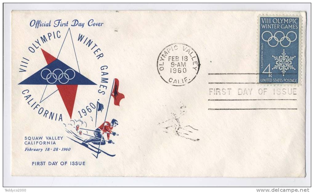 OLIMPIC WINTER GAMES VIII CALIFORNIA SQUAW VALLEY 1960 - Postal History