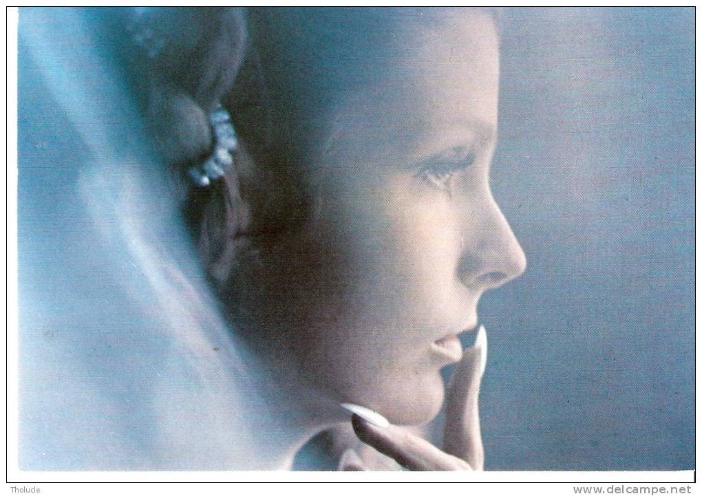 Femme-Jeune Fille- Jolie Photo- Visage-Profil - Silhouetkaarten