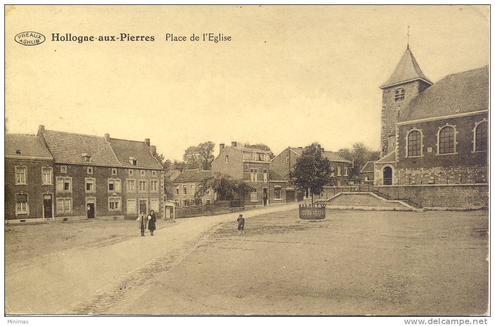 Rare Hollogne Aux Pierres : Place De L'Eglise - Grace-Hollogne