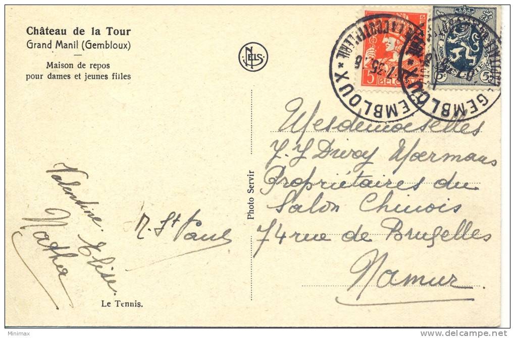 Gembloux : Grand Manil : Château De La Tour : Tennis 1935 - Gembloux