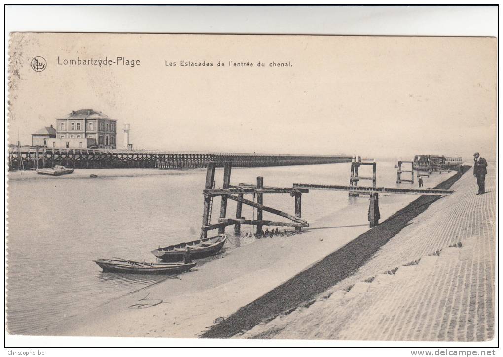 Lombardsijde, Lombardzyde Plage, Les Estacades De L'entrée Du Chenal (pk7241) - Middelkerke