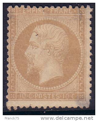 *PROMO* 10c Napoléon Dentelé Neuf (*) Aspect TB à -40€ ! (Y&T N° 21, Cote * : 2000€) - 1862 Napoleon III