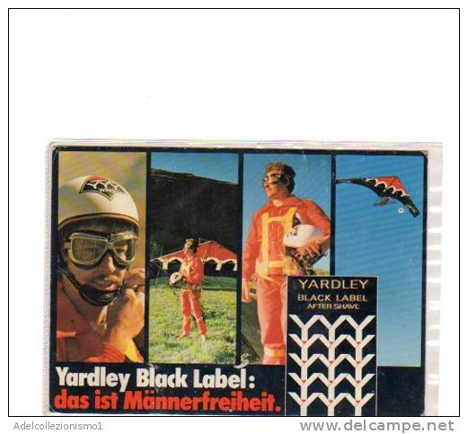 69578)cartolina Illustratoria Serie Sport - Yardley Black Label After Shave - Paracadutismo