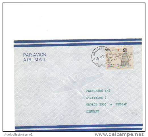 69603)lettera Finlandese Con Un Valore + Annullo - Used Stamps