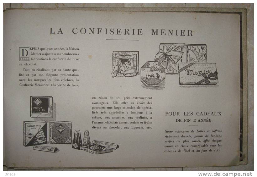 ALBUM FIGURINE N° 2 COMPLETO CHOCOLAT MENIER UN BEAU VOYAGE A TRAVERS L´EUROPE anno 1935