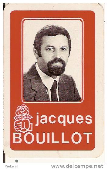 POLITIQUE-CARTE A JOUER-ELECTION JACQUES BOUILLOT-JOKER-ROI DE COEUR--parti Socialiste - Politieke Partijen & Verkiezingen