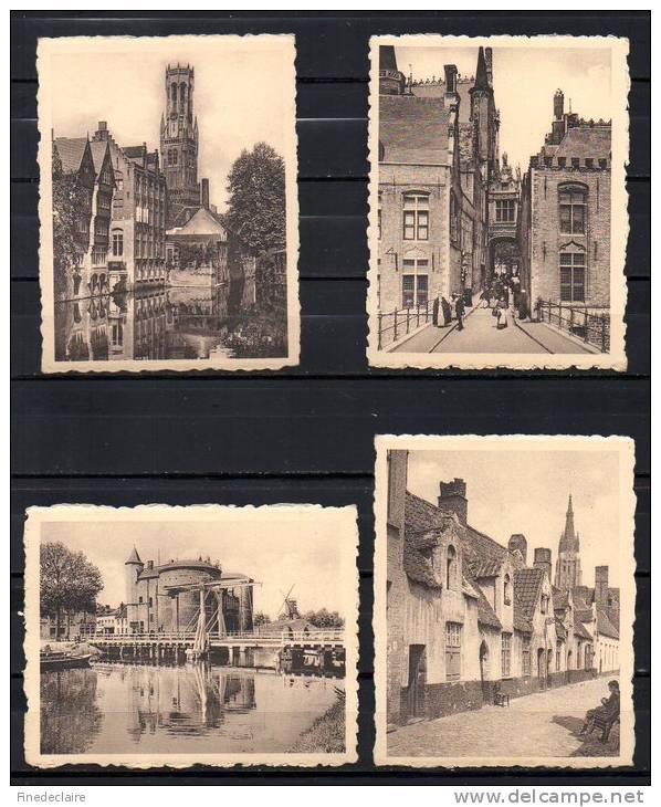 Chromodienst De Beukelaar - Brugge - Lot De 4 Chromos ( 9 X 7 Cm Env.) - De Beukelaer