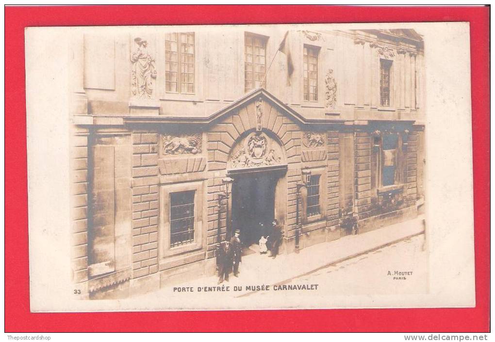 CPA 75 .. PARIS... PORTE D ENTREE DU MUSEE CARNAVALET... NON ECRITE - Arrondissement: 03