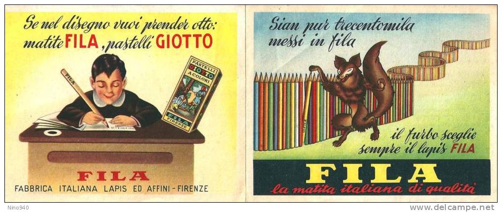 FILA: MATITA ITALIANA DI QUALITA' (aprib: Pubblic. E Orario Lezioni) - Mm.122x96 - Publicités