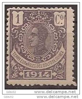 GUI098-L3220A.Guinee. Guinea.GUINEA  ESPAÑOL.Alfonso Xlll.1914. (Ed 98**) Sin Charnela. - Ifni