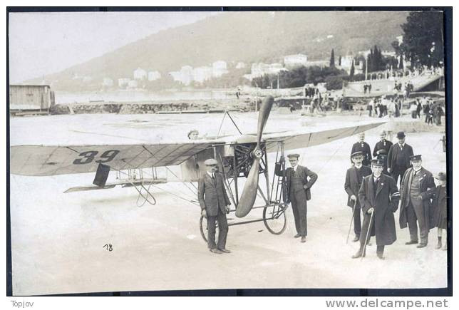 CROATIA  - ISTRIA  - OPATIJA - ABBAZIA - Bagno LIDO - FIRST  PLANE  Landed Because Of A Failure  - Cc 1910 - RARE - Croacia