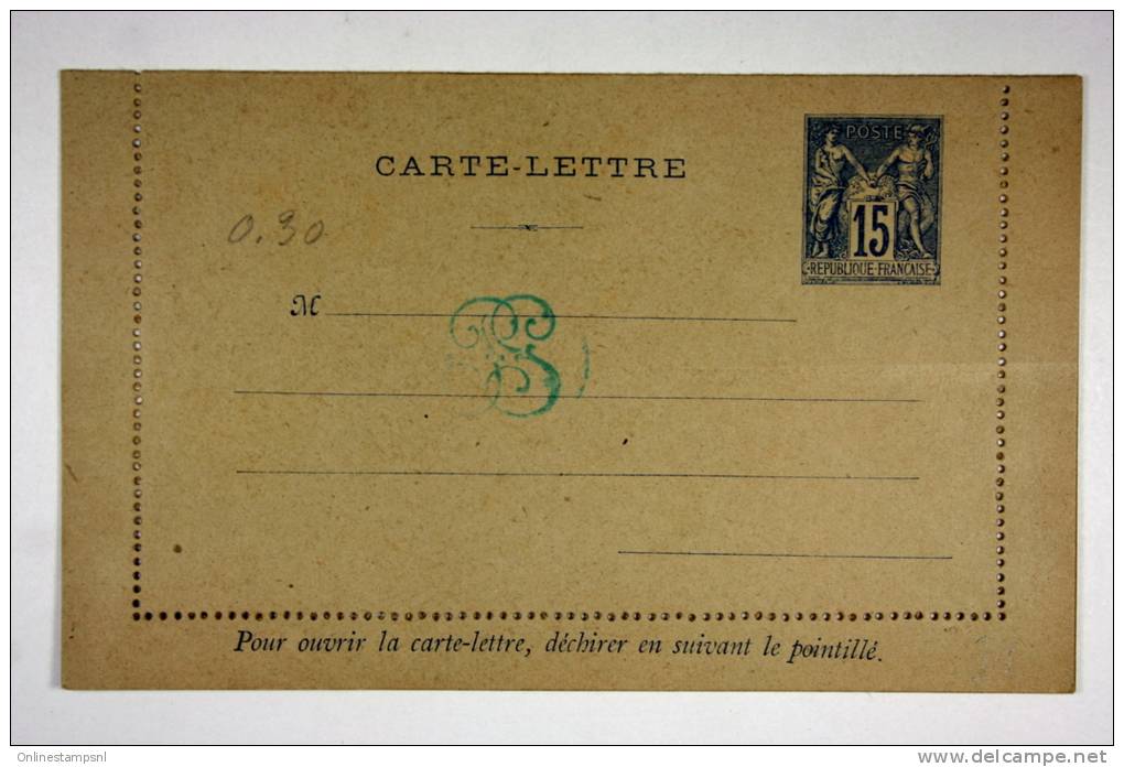France Carte Lettre 129 X 80 Mm No Nr - Cartes-lettres