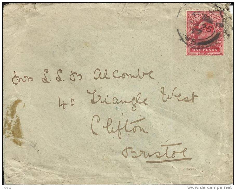INGLATERRA CC 1907 - Lettres & Documents