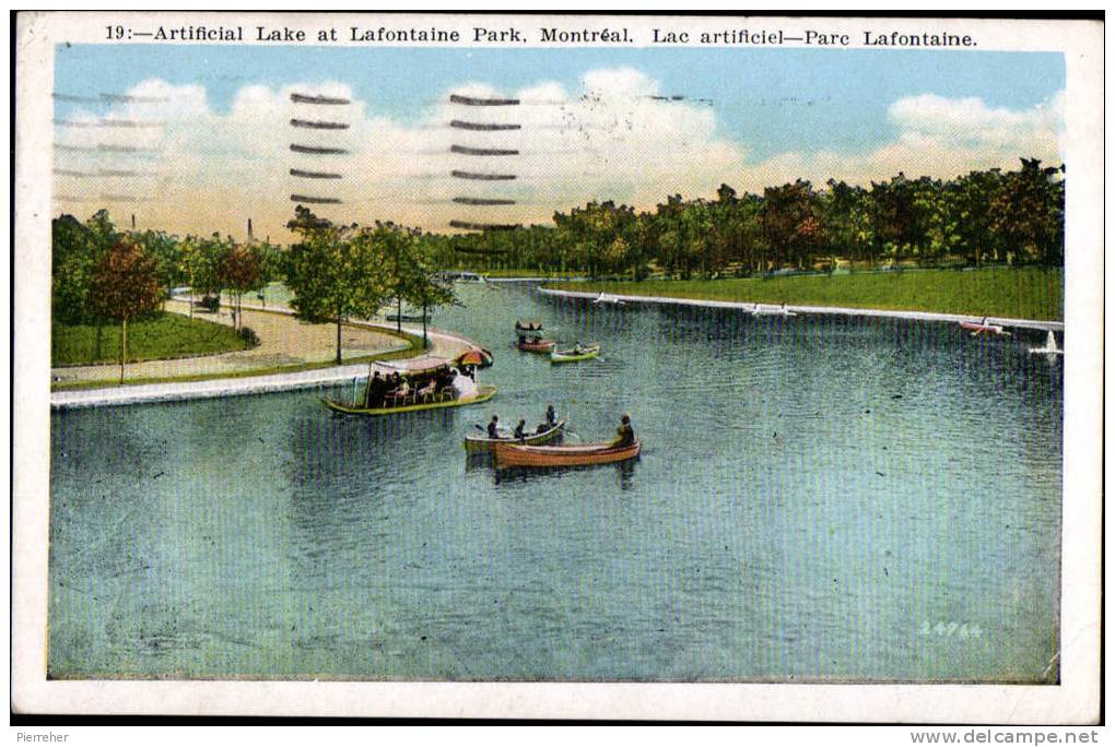 ARTIFICIAL LAKE AT LAFONTAINE PARK A MONTREAL - Autres & Non Classés