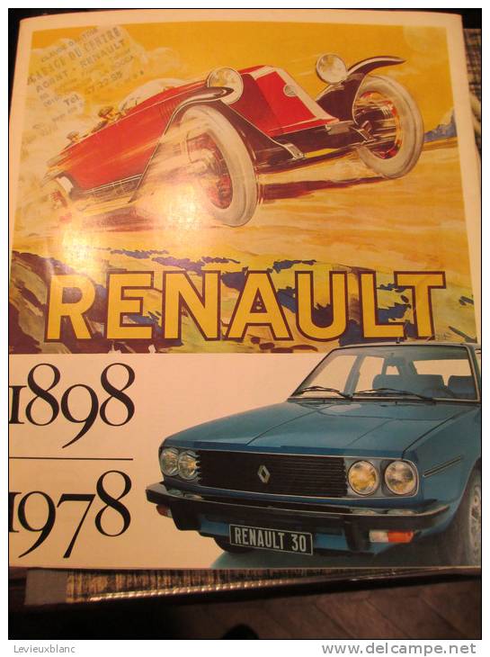 Renault / 1898- 1978/ 80 Ans / 20 Millions De Renault/ Garage Du Centre / Cannes/1978     VP508 - Auto