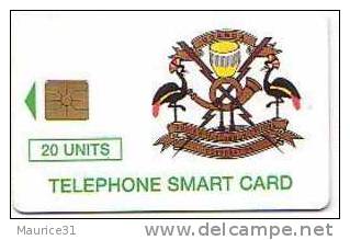 1 Télécarte à Puce OUGANDA 20 Units Gem Tirage 50000  (bon état) - Uganda