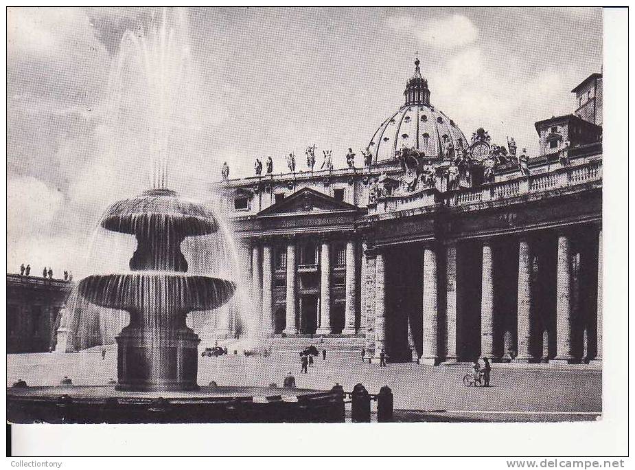 Roma - Piazza S. Pietro - Formato Grande -  Viaggiata  1959 - Piazze