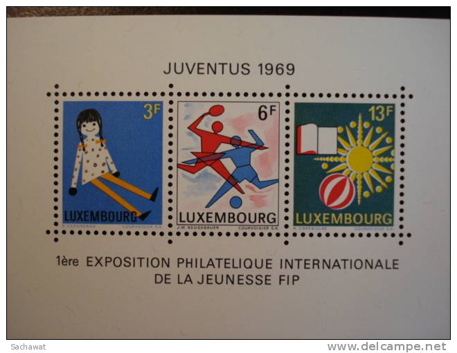 Luxembourg - Juventus 1969 - Année 1969 - Y.T. BF 8 - Neuf (**) Mint (MNH). - Blocs & Feuillets