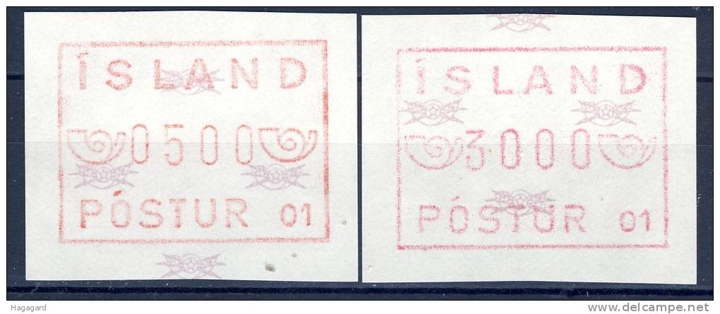 #D1131. Iceland 1983. ATM 2 Different. MNH(**) - Vignettes D'affranchissement (Frama)