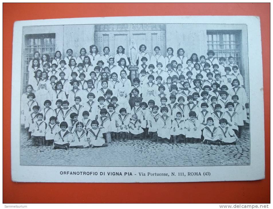 (2/4/75) AK "Orfanotrofio Di Vigna Pia" Via Portuense, N. 111 Roma (43) - Education, Schools And Universities