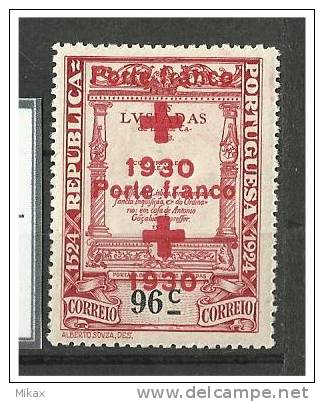 PORTUGAL -  1930 -  96c   Luis De Camoes - MLH - Red Cross - Double  Surcharge - No Faults - Nuevos