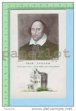 Shakspeare  ( From The Original Picture.... ) Postcard Carte Postale Post Card - Philosophy