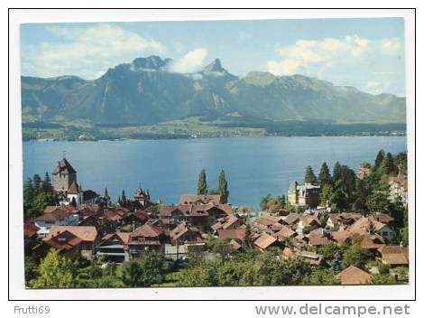 SWITZERLAND - AK143225 Oberhofen Am Thunersee Mit Stockhornkette - Oberhofen Am Thunersee