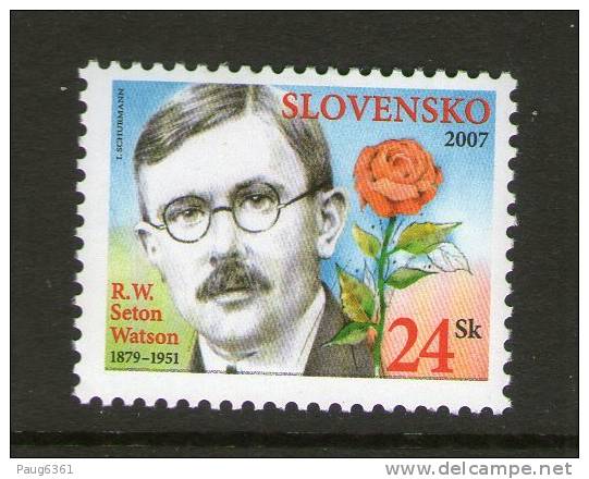 SLOVAQUIE 2007 R.W SETON WATSON-ROSE  YVERT N°492  NEUF MNH** - Ungebraucht