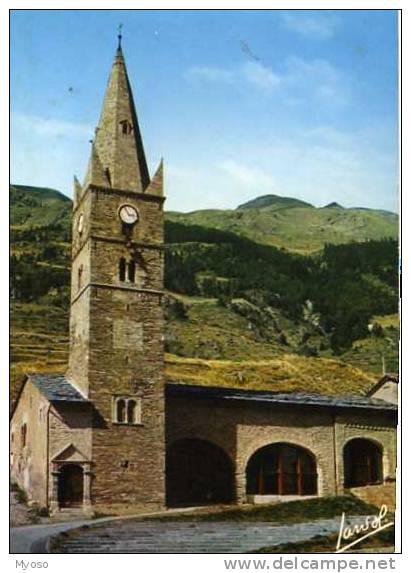 73 VAL CENIS LANSLEBOURG Ancienne Eglise Et Son Clocher Roman A Acrotieres 1652m - Val Cenis