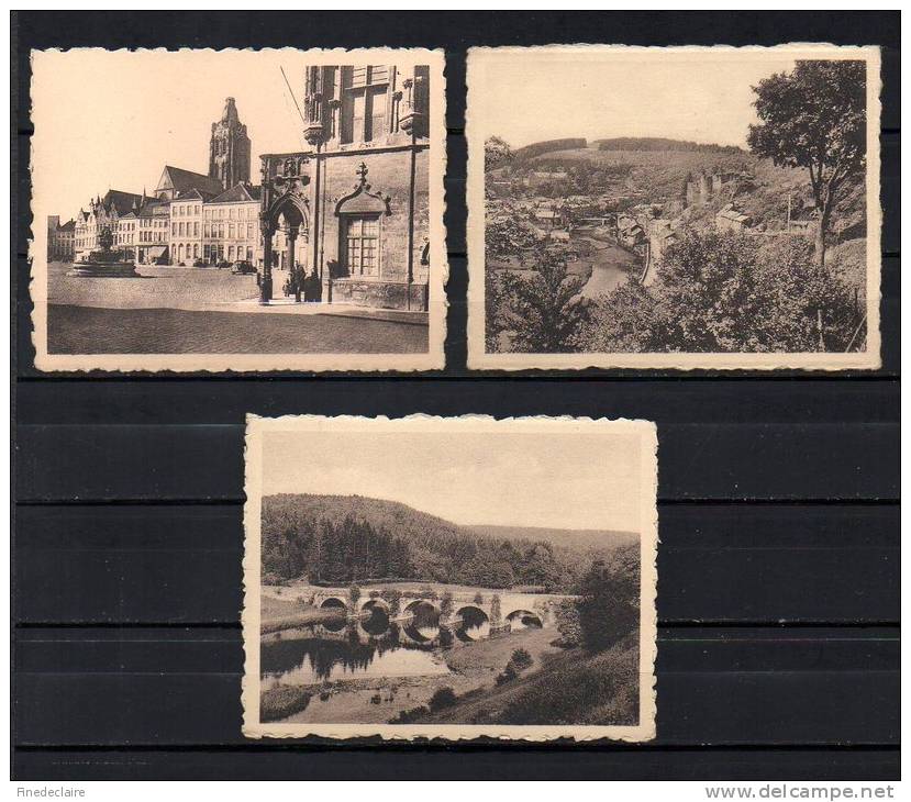 Chromodienst De Beukelaar - Oudenaarde / Audenarde, La Roche Sur Ardenne Et Chiny - Lot De 3 Chromos ( 9 X 7 Cm Env.) - De Beukelaer