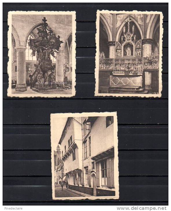 Chromodienst De Beukelaar - Mechelen, Geel Et Diest - Lot De 3 Chromos ( 9 X 7 Cm Env.) - De Beukelaer