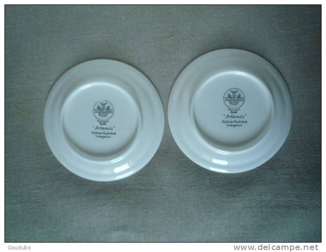 Villeroy & Boch SAAR Deux Coupelles Artemis Motif Chasse. Voir Photos. - Autres & Non Classés