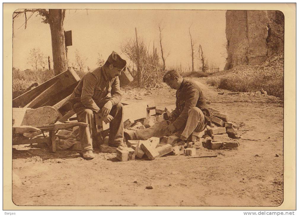 Planche Du Service Photographique Armée Belge Guerre 14-18 WW1 Militaire Materiaux Pour Abri Tranchée - Otros & Sin Clasificación