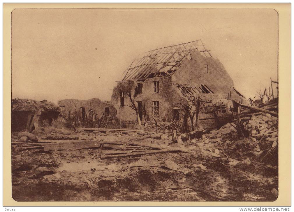 Planche Du Service Photographique Armée Belge Guerre 14-18 WW1 Ruine Commandant De Secteur à Caeskerke - Sonstige & Ohne Zuordnung