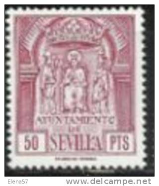 9085-50 PESETAS    SELLO FISCAL LOCAL MUNICIPAL  AYUNTAMIENTO DE SEVILLA NUEVO ** SPAIN REVENUE FISCAUX STEMPELMARKEN - Revenue Stamps