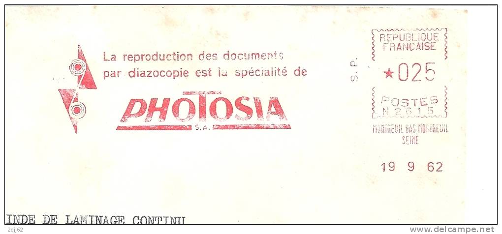 Document, Reproduction, Diazocopie - EMA Secap N - Enveloppe, Taches  (K741) - Fotografie