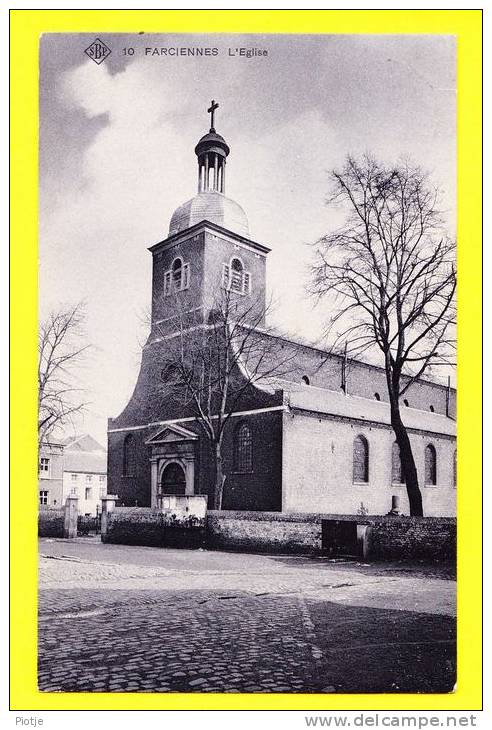 * Farciennes - Charleroi (Hainaut - La Wallonie) * (SBP, Nr 10) L'église, TOP CPA, Kerk, Church, Kirche, Old, Rare - Farciennes