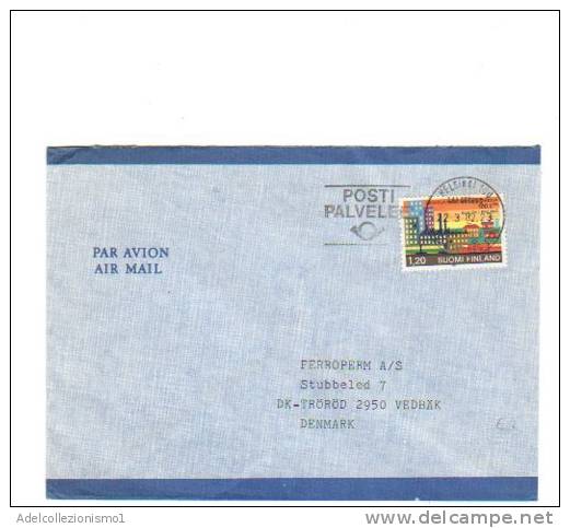 69691)lettera Finlandese Con Un Valore + Annullo - Used Stamps